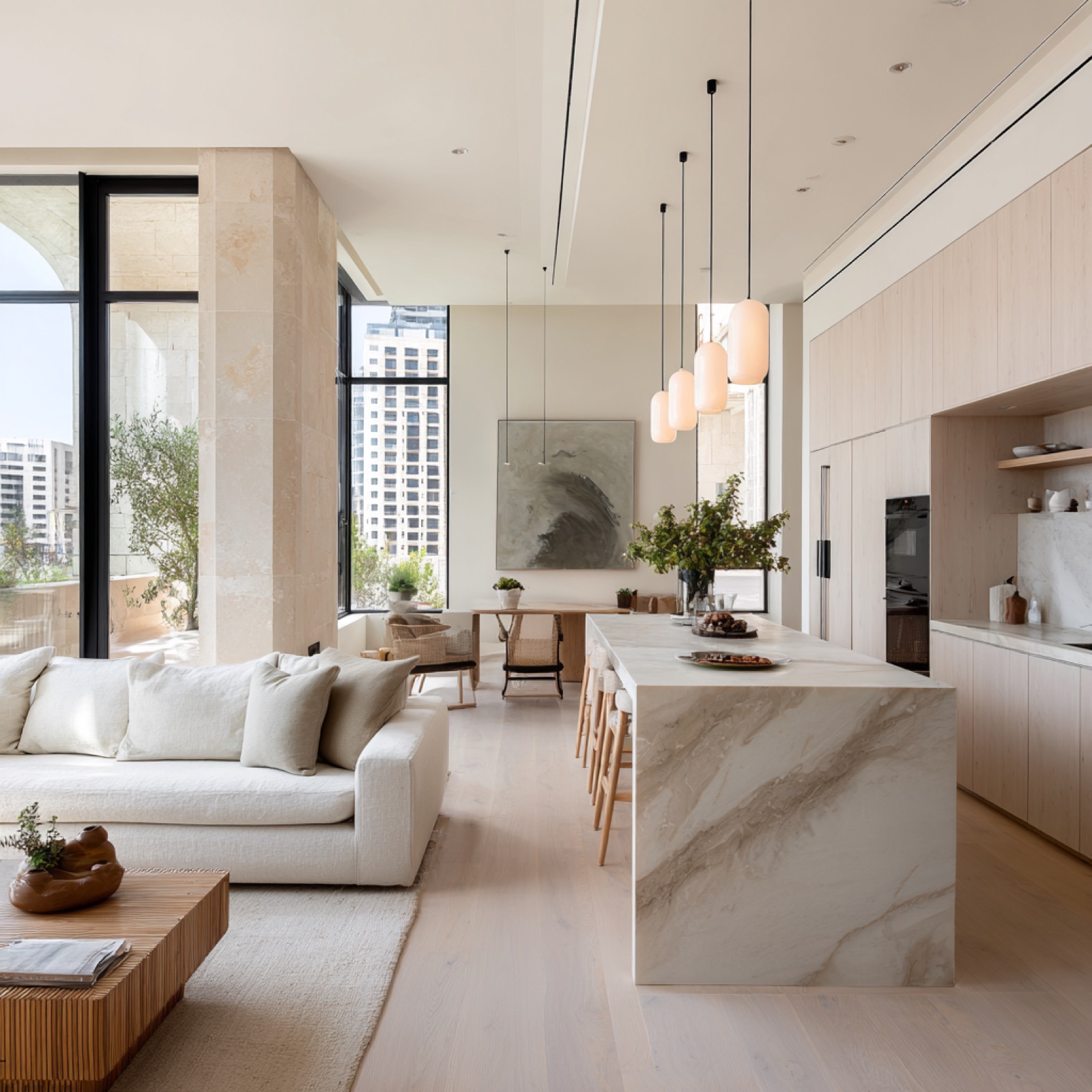 Open-plan living space